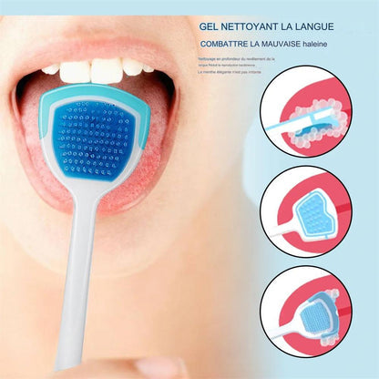 Pack Anti-Mauvaise Haleine : Gratte-Langue + Gel