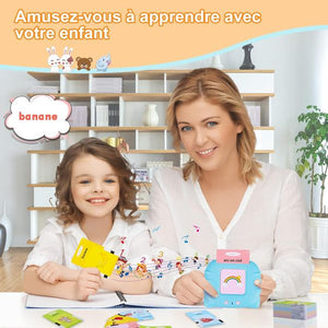 Cartes Parlantes Éducatives Bilingues Français et Anglais (Avec Cadeau Offert🎁)
