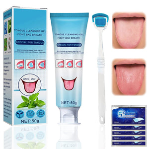 Pack Anti-Mauvaise Haleine : Gratte-Langue + Gel