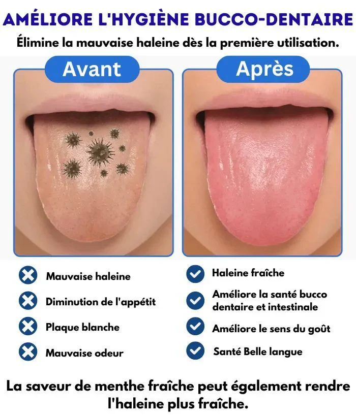 Pack Anti-Mauvaise Haleine : Gratte-Langue + Gel